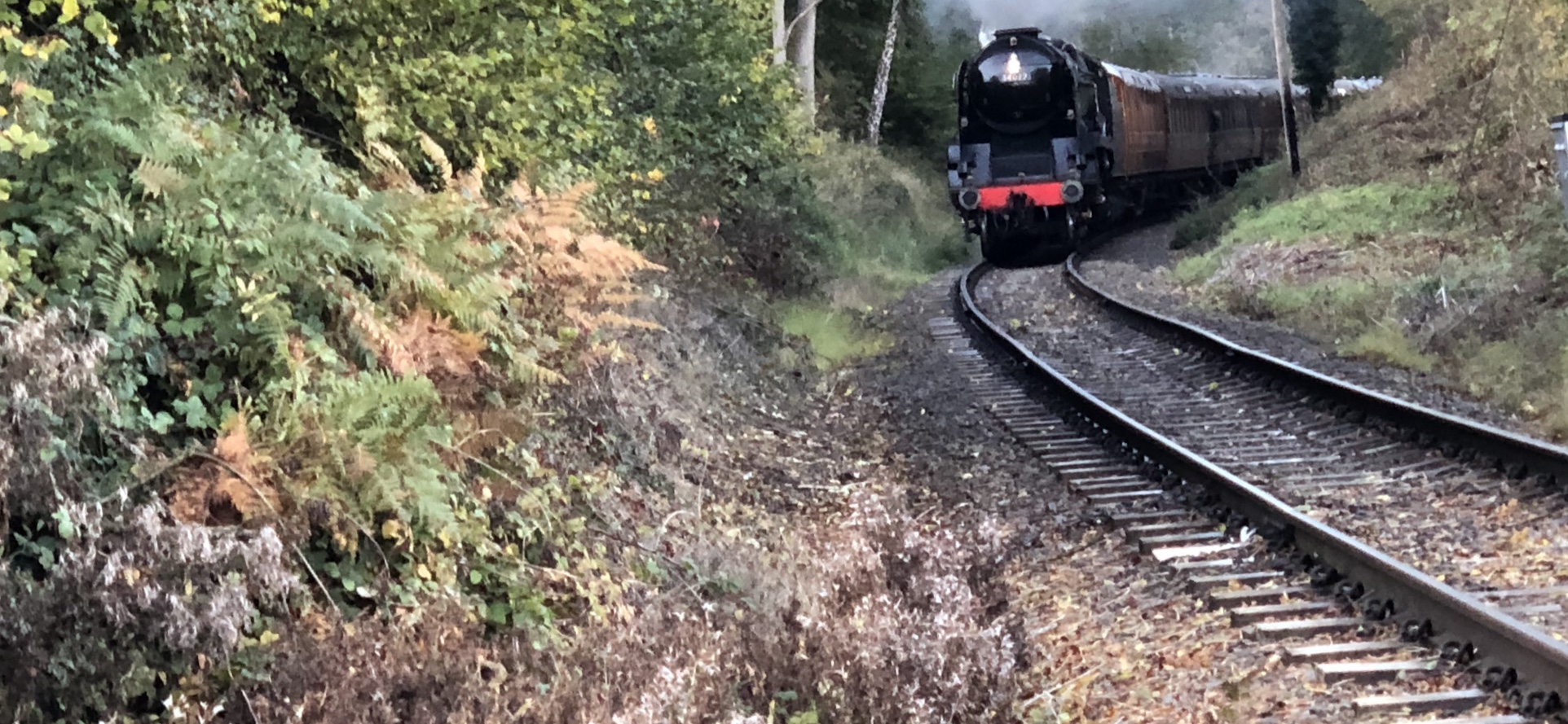 A steam train on the severn valley railway