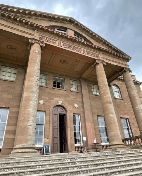 A huge National Trust House is an example of the many Trust properties in shropshire.