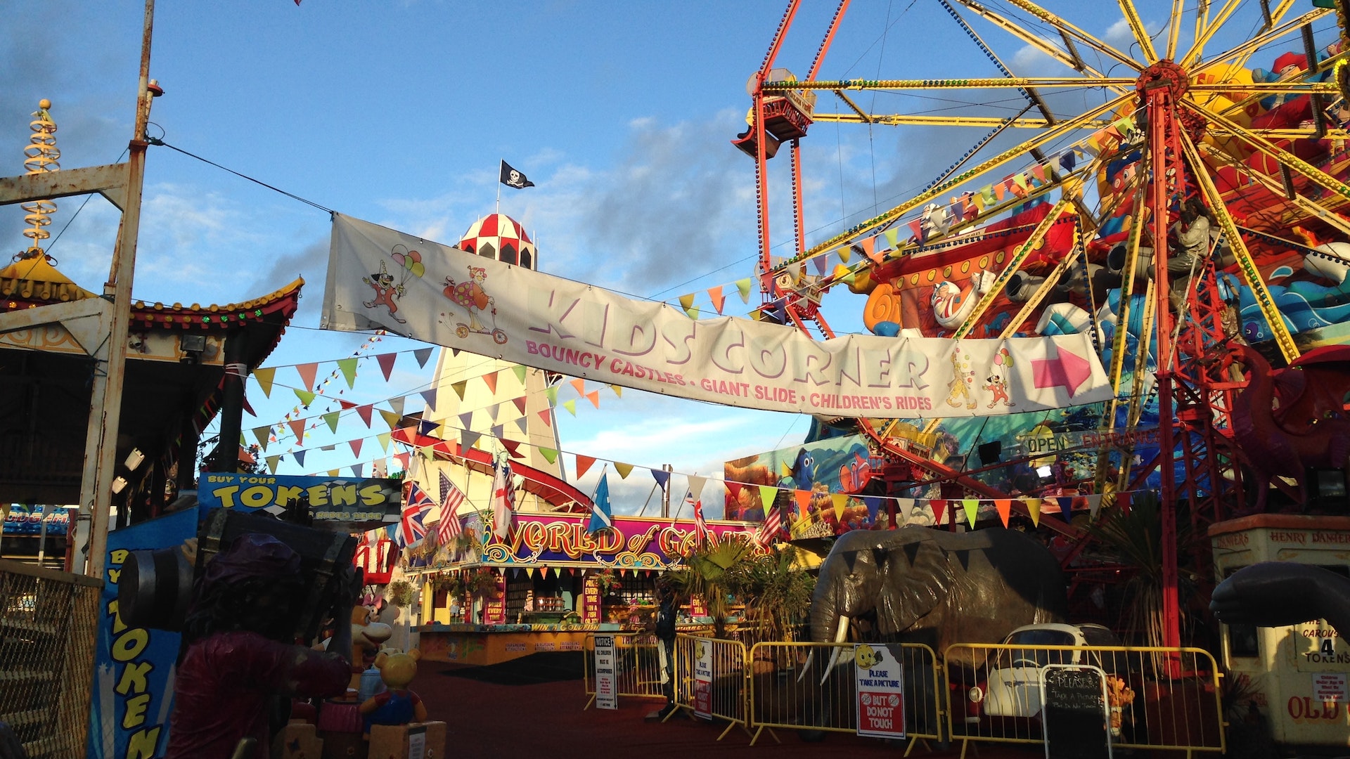 Rides at Stourport on severn fun fair