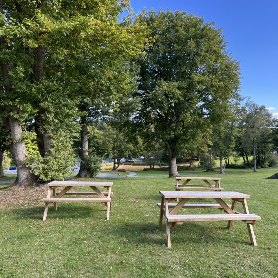 Social area at Lodge Coppice Holiday Park