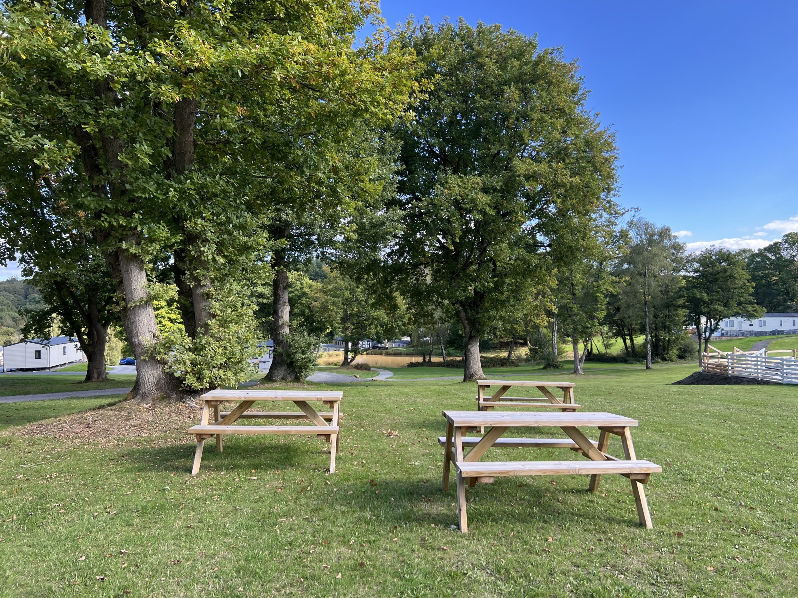 Social area at Lodge Coppice Holiday Park